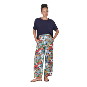 Pantalon droit imprimé pour femme avec taille confortable - Product Image 1