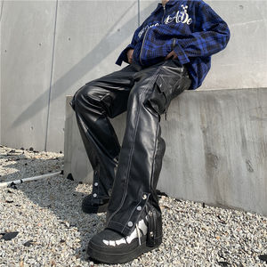 กางเกงหนังผู้ชายออกแบบโลโก้เองได้ ขายส่ง คุณภาพพรีเมียม ขายดีที่สุด รับผลิตตามสั่ง (OEM) - Product Image 4