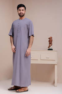Túnica Árabe Premium para Hombre, Manga Larga, Ropa Islámica Tradicional, Vestido de Oración Musulmán, Venta al por Mayor para Exportación - Product Image 6