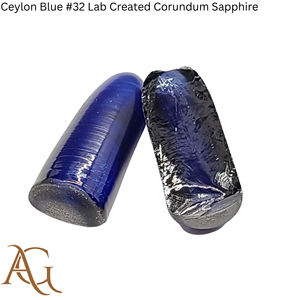 Cristales en bruto cultivados en laboratorio # 32 bolas de zafiro de corindón azul de Ceilán creadas en laboratorio, sintéticas, de fusión por llama, simuladas, 100 gramos - Product Image 1