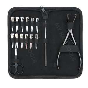 Professional Hair <b>Extension</b> Tools Kit with Surgical Grade Bead Opener Remover Dual Spring Plier & Section Duckbill Clips - Product Image 6