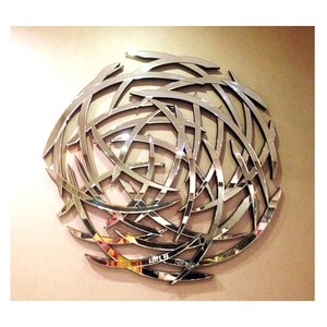 Bulk Abstract Motion Decorative Wall <b>Mirror</b> Modern Silver Swirl Design Luxury Home Decor Wall Art Venetian <b>Mirror</b> VMR-464 - Product Image 2