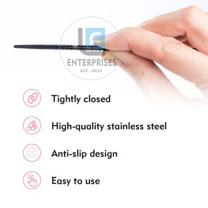 Pince à épiler pour extensions de cils en acier inoxydable durable, design dernier cri, légère, réutilisable, de haute qualité - Product Image 3