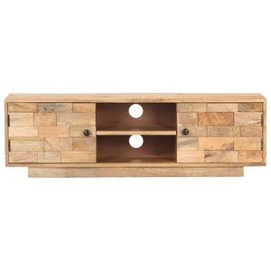 Mobile TV in Legno Massello di Mango Naturale 45,7 X 11,8 X 13,8 Pollici, Elegante Supporto per TV - Product Image 3