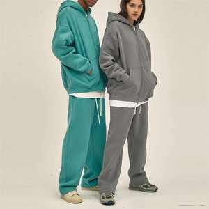 Conjunto de Ropa Cálida para Hombre, Conjuntos de Ropa de Otoño Invierno, Sudadera con Cierre y Cuello Alto, Pantalones, Chándales Cálidos, Camisetas Deportivas para Hombre - Product Image 3