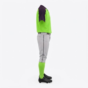 Uniforme de Béisbol Personalizado para Hombre, Jersey Verde de Poliéster con Número 20, Transpirable, Manga Corta, Ropa de Equipo, Talla Adulto - Product Image 2