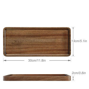 Plateau en bois d'acacia de haute qualité ensemble de 3 planches de charcuterie pour un usage domestique servant des aliments Fruits viande plateau en bois dîner fête utilisation - Product Image 4