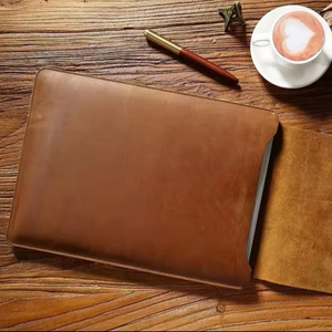 Factory Wholesale Custom Logo Business Vintage Sling Genuine Leather <b>Laptop</b> <b>Sleeve</b> for Men Durable Protective Design LS-0237 - Product Image 1