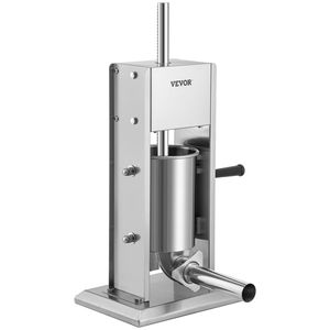 Insaccatrice Manuale a Doppia Velocità 5LBS/3L in Acciaio Inox 304, Macchina Verticale per Riempimento Salsicce - Product Image 1