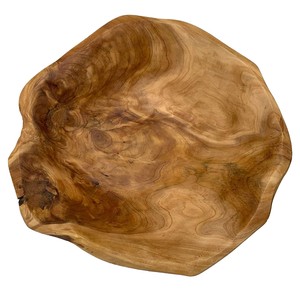 Bol en bois d'acajou fait main avec bord torsadé - Vente en gros depuis l'Inde - Product Image 3
