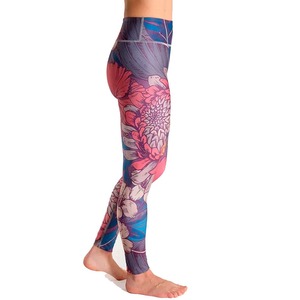 2026 Latest <b>Women</b> Yoga Leggings Wholesale Mid Waist Knitted Slim Fit Breathable Eco-Friendly Vintage Style Pockets Custom - Product Image 2