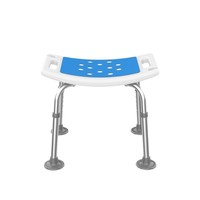 Chaise de douche robuste en plastique, banc de bain réglable en aluminium pour seniors, tabouret de sécurité antidérapant