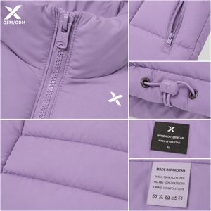Chaqueta Acolchada de Invierno para Mujer X Sports City, con Relleno Sintético, Resistente al Agua y al Viento, con Capucha y Cierre de Cremallera de Manga Larga - Product Image 4