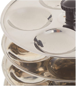 ชั้นนึ่งอิฐอิฐอิเดลีสแตนเลส 5 ชั้น เป็นมิตรกับสิ่งแวดล้อม ความจุ 20 อิฐอิเดลี ใช้ได้กับหม้อหุงข้าวและหม้อนึ่งทุกประเภท แข็งแรง ทนทาน - Product Image 3