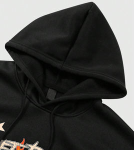 Sudadera con capucha oversize de moda para hombre, ropa con logo personalizado, sudaderas transpirables para hombre, de manga larga, estilo casual, con serigrafía. - Product Image 3