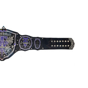 Ceinture de championnat universel de lutte mondiale des poids lourds WWE 2026 personnalisée Undertaker Legacy, 2 mm - Sangle en cuir et métal zinc pour adulte - Product Image 3
