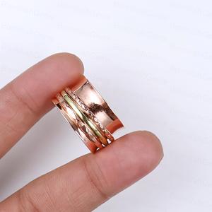 New Arrival Solid 925 Sterling <b>Silver</b> Plated With Rose Gold Plated <b>Spinner</b> <b>Ring</b> for Women Anxiety Wholesale Jewelry Manufacture - Product Image 3
