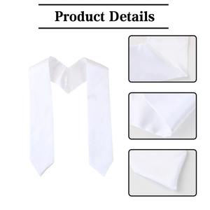 Écharpe de Cérémonie de Remise des Diplômes Personnalisée Unisexe pour Étudiants de Fin d'Année, en Polyester avec Logo Brodé, OEM - Product Image 4