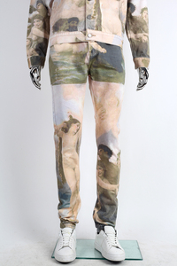 Ensemble de survêtement imprimé longueur intégrale pour homme, style streetwear, impression par sublimation, polyester, coupe classique, col boutonné, style printemps - Product Image 6
