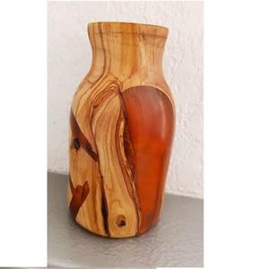 Vases en bois d'acacia faits à la main, finition résine, articles de décoration intérieure, vente en gros, fournis par l'Inde - Product Image 3