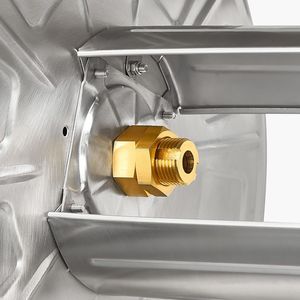 Enrouleur de tuyau d'arrosage mural en acier inoxydable robuste, 150 pieds, 5/8 pouce, enrouleur manuel pour tuyau d'eau, pour usage extérieur - Product Image 2