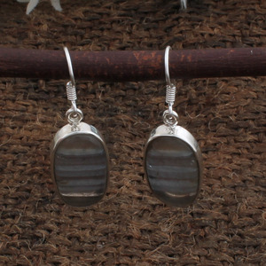 Pendientes de Fluorita Ovalada Natural al por Mayor, Pendientes de Plata de Ley 925 con Piedras Preciosas para Mujer, Joyería Fina a Precio de Fábrica - Product Image 4