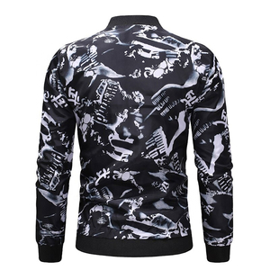 เสื้อแจ็คเก็ตสตรีทแวร์แบบวิซาร์ด สไตล์บอมเบอร์ ดีไซน์แบบเลตเตอร์แมนสุดคลาสสิก พร้อมดีไซน์ลำลองสวมใส่สบาย เหมาะสำหรับทุกฤดูกาล - Product Image 3