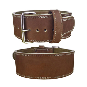 Cinturón de levantamiento de pesas de cuero de vaca ajustable, informal y a la moda, nuevo diseño 2026, para hombre, venta al por mayor - Product Image 5