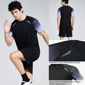 Conjunto Deportivo Sublimado de Poliéster para Hombre con Pantalones Cortos, Ropa Deportiva Personalizada para Fitness, Running y Entrenamiento, Fabricante y Proveedor - Product Image 2