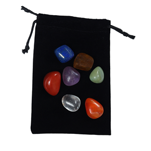 Juego de 7 Chakras de Cristal Hecho a Mano con Bolsa, Decoración Feng Shui para el Hogar, Regalo Empresarial - Product Image 2