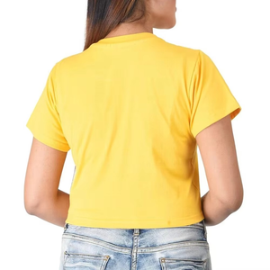 Nouvelle Arrivée T-shirts de Fitness Personnalisés de Haute Qualité pour Femmes Grandes Tailles en Coton/Fibre de Bambou Respirant à Séchage Rapide Épaules Tombantes - Product Image 4