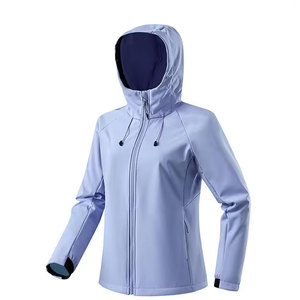 Veste coupe-vent à capuche avec fermeture éclair, style sportif, coupe classique, couleur unie, extérieur en polyester, unisexe, pour l'automne - Product Image 4