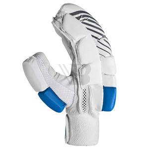 Custom Design Pro Quality Cricket Batting Gloves Leather Palm Ambidextrous <b>Velcro</b> <b>Strap</b> Closure Breathable OEM Cricket Equipment - Product Image 4