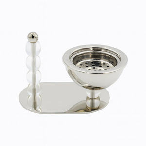 Modern Silver Bkhoor Burner With Unique Transparent Bubble Stand Decorative Aroma Diffuser - Product Image 2
