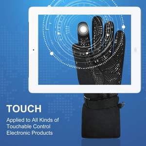 Guantes Deportivos de Dedo Completo para Hombre, Guantes de Gimnasio con Pantalla Táctil para Levantamiento de Pesas, Entrenamiento con Protección para la Palma - Product Image 4