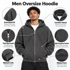 Sweat-shirt oversize pour homme, coupe ample, matière résistante et design moderne pour la mode urbaine et les tenues décontractées au quotidien. - Product Image 6