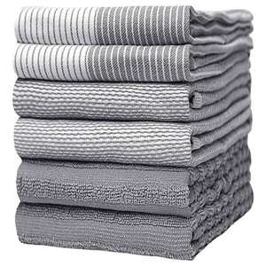 Exclusive Selling Eco-Friendly Reusable Cotton Grey Animal Print <b>Kitchen</b> Towel for Tea Absorbent Multi-Purpose Use - Product Image 2