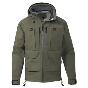 사용자 정의 남성 경량 재킷 방수 통기성 위장 낚시 재킷 야외 카모 사냥 재킷