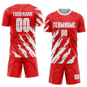 Kit d'uniformes de football personnalisés grande taille, respirants, à séchage rapide, en polyester, maillot et short de football, fournisseur de vêtements de sport d'équipe - Product Image 6