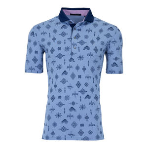 Polo en tricot personnalisé pour homme, coupe ajustée, en coton, style décontracté, avec fermeture éclair - Product Image 3
