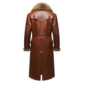 Fabricant Professionnel – Manteau Long en Cuir Respirant à Manches Longues, Vente Chaude, Style Décontracté, Service OEM Disponible - Product Image 5