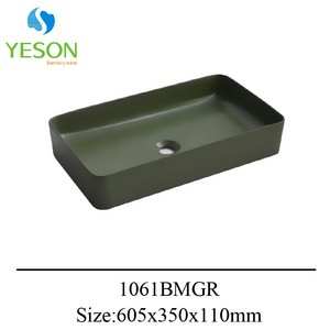 Lavabos à <span class=keywords><strong>main</strong></span> en céramique de mode marbre noir mat <span class=keywords><strong>au</strong></span>-<span class=keywords><strong>dessus</strong></span> du comptoir meuble de toilette toilette <span class=keywords><strong>au</strong></span>-<span class=keywords><strong>dessus</strong></span> du comptoir évier d'art - Product Image 5