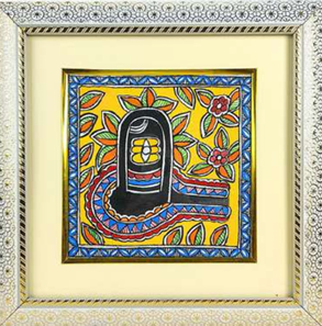 Arte Folclórico Indio, Pintura Madhubani, Decoración de Pared Hecha a Mano en Metal 3D, Patrimonio de Jharkand - Product Image 3