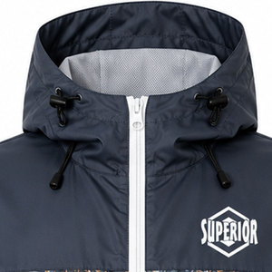 Chaqueta Cortavientos Premium para Hombre, Ligera, Impermeable, Informal, Deportiva, con Capucha, Venta al Por Mayor, Fabricante - Product Image 3
