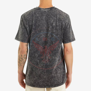 T-shirts pour hommes en coton 100% fabriqués au Pakistan, de haute qualité, lavage à l'acide, écologiques, séchage rapide, respirants, prix de gros bon marché - Product Image 2