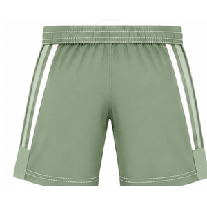 Ensemble short et maillot de rugby vert sauge et blanc, col en V, manches courtes, uniforme d'équipe respirant et léger, kit de sport personnalisé pour l'entraînement - Product Image 6