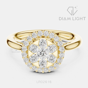 Bague de mariage ronde 0,12 carat, bijoux fins, certifiée IGI, or blanc 14 carats, diamant de laboratoire, bague de fiançailles et d'anniversaire - Product Image 5