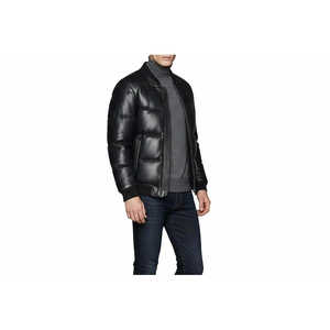 เสื้อโค้ทหนังแกะสีดำสำหรับผู้ชาย รุ่น Ultra-Warm Winter Edition งานแฮนด์เมดระดับพรีเมียม กันน้ำ แห้งเร็ว หนา ทันสมัยสไตล์ไฮสตรีท - Product Image 2