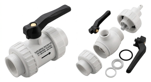 Vanne à boisseau sphérique en plastique composant de haute performance robuste pour la plomberie et la gestion de l'eau au meilleur prix - Product Image 3