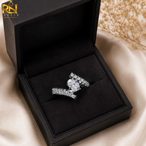 แหวนหมั้นเพชรทรงรี 2 กะรัต สี DEF เพชรเลี้ยงในห้องปฏิบัติการ ประดับเพชรแบบ Pave ตัวเรือนทองคำแท้ 9K 14K 18K หรูหรา สั่งทำได้ ขายส่ง - Product Image 2